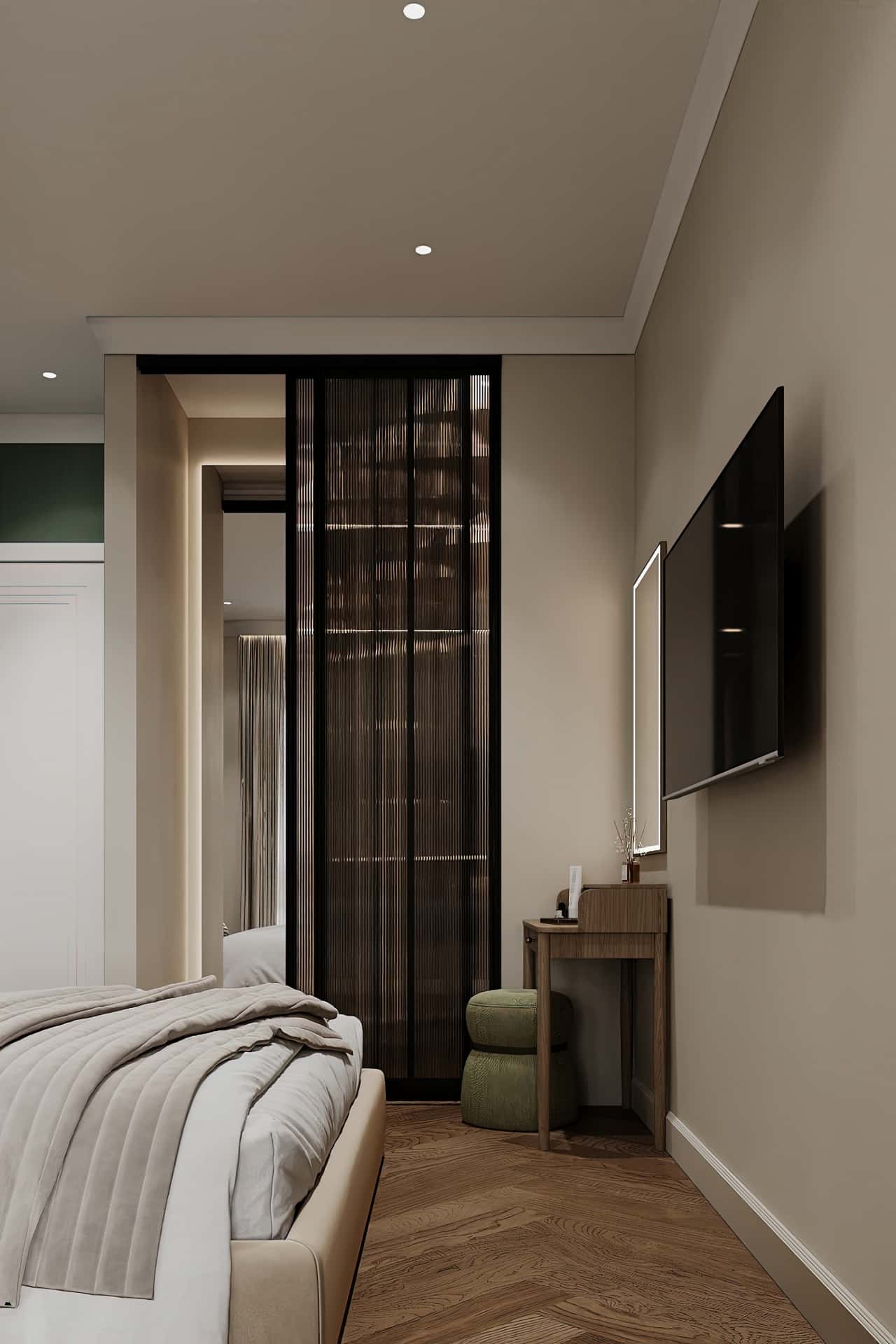 Дизайн и ремонт квартиры в ЖК Shagal — В ожидании чуда, 84 м2. Мастер-спальня, фото 9