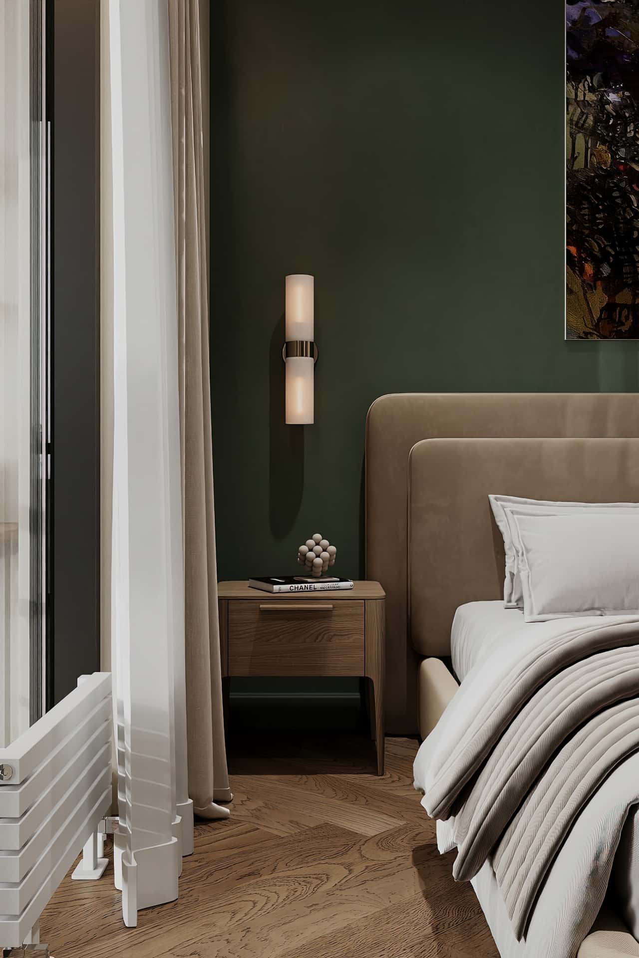 Дизайн и ремонт квартиры в ЖК Shagal — В ожидании чуда, 84 м2. Мастер-спальня, фото 12