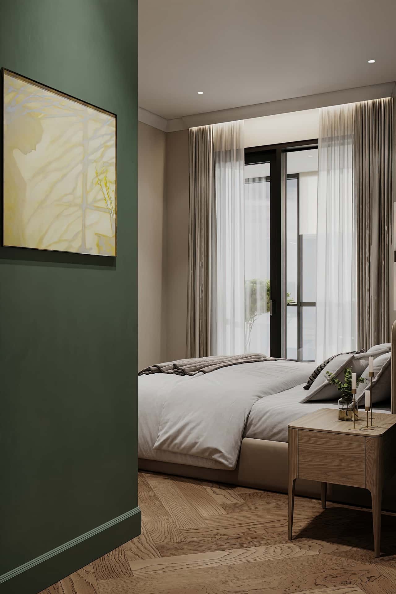 Дизайн и ремонт квартиры в ЖК Shagal — В ожидании чуда, 84 м2. Мастер-спальня, фото 14