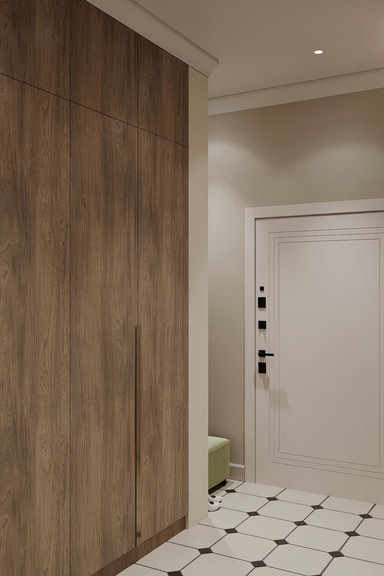 Дизайн и ремонт квартиры в ЖК Shagal — В ожидании чуда, 84 м2. Прихожая, фото 6