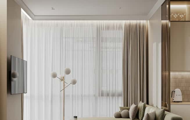 Дизайн и ремонт квартиры в ЖК Shagal в стиле современный. Кухня-гостиная, фото 1