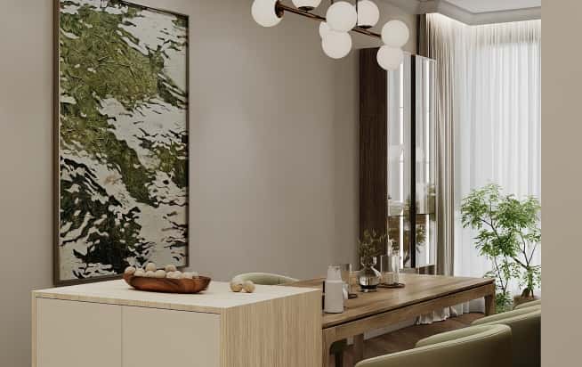 Дизайн и ремонт квартиры в ЖК Shagal в стиле современный. Кухня-гостиная, фото 8