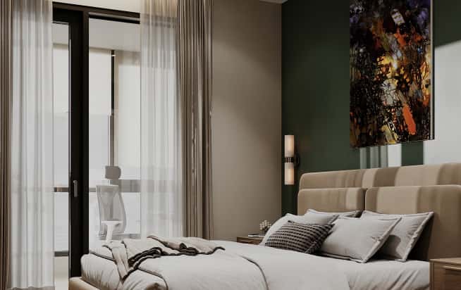 Дизайн и ремонт квартиры в ЖК Shagal в стиле современный. Мастер-спальня, фото 3