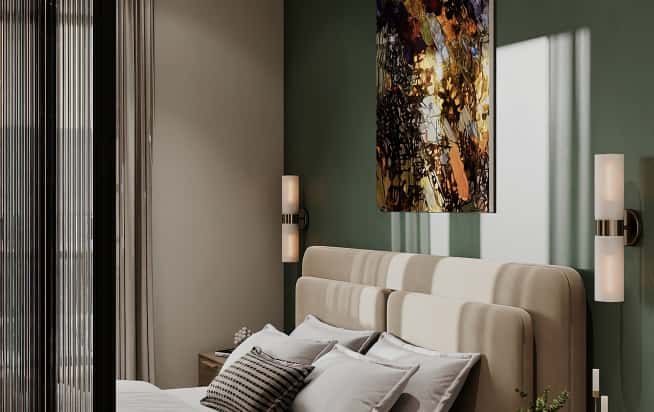 Дизайн и ремонт квартиры в ЖК Shagal в стиле современный. Мастер-спальня, фото 5