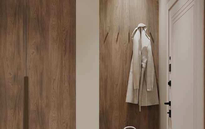 Дизайн и ремонт квартиры в ЖК Shagal в стиле современный. Прихожая