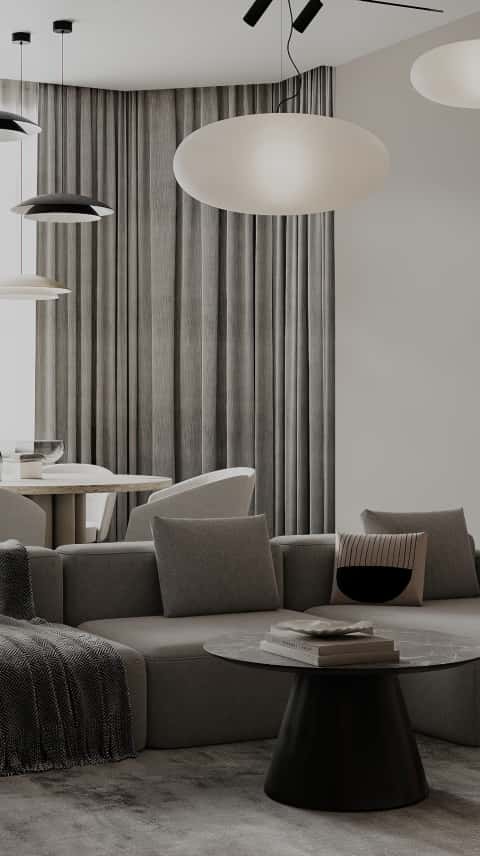 Дизайн и ремонт квартиры в ЖК Шуваловский Prima — Чёрно-белая магия