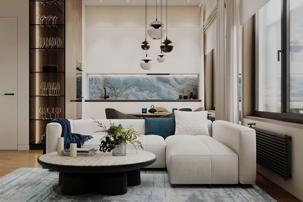 Гостиная в эко-стиле