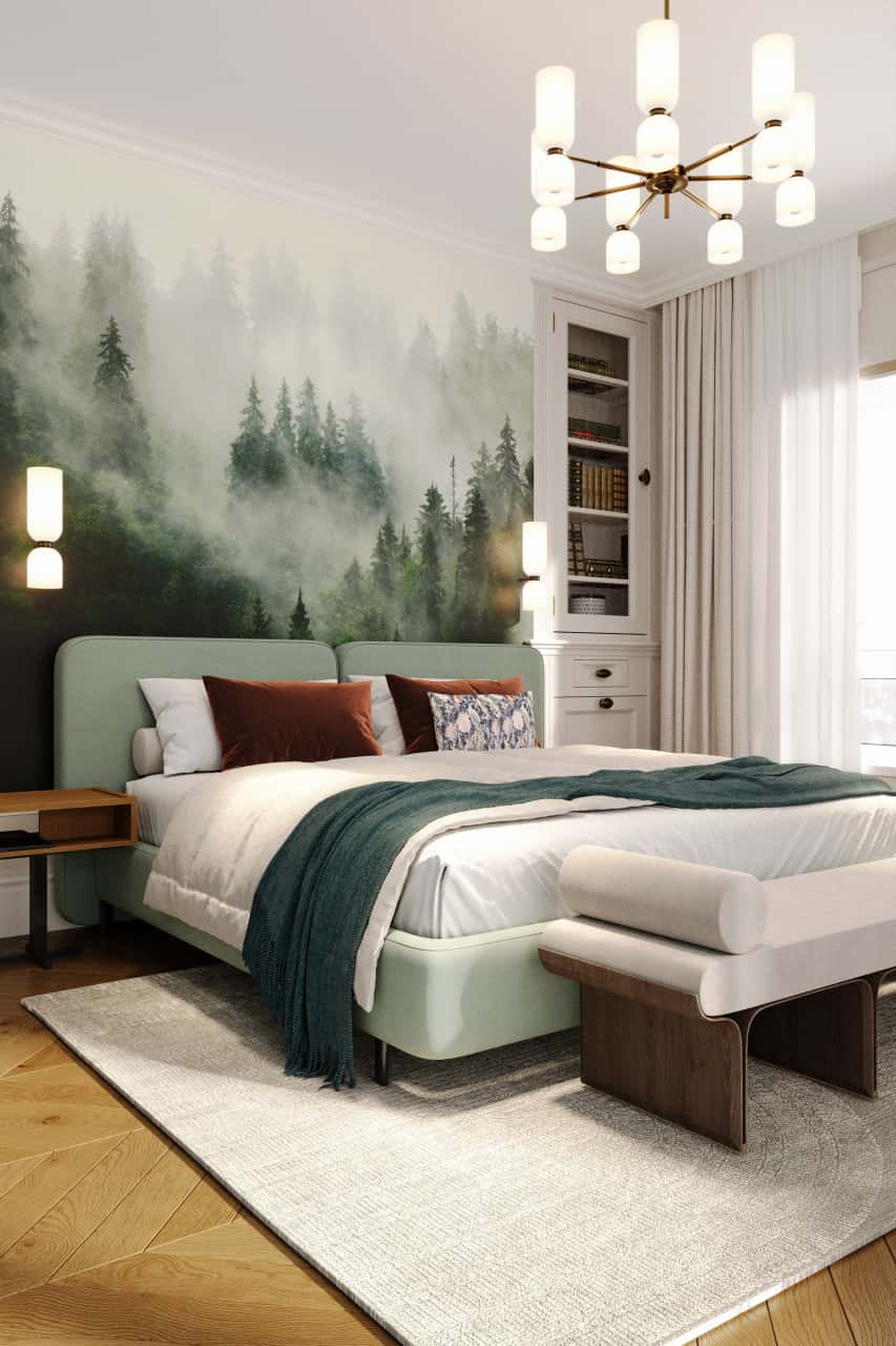 Цветовая гамма спальни