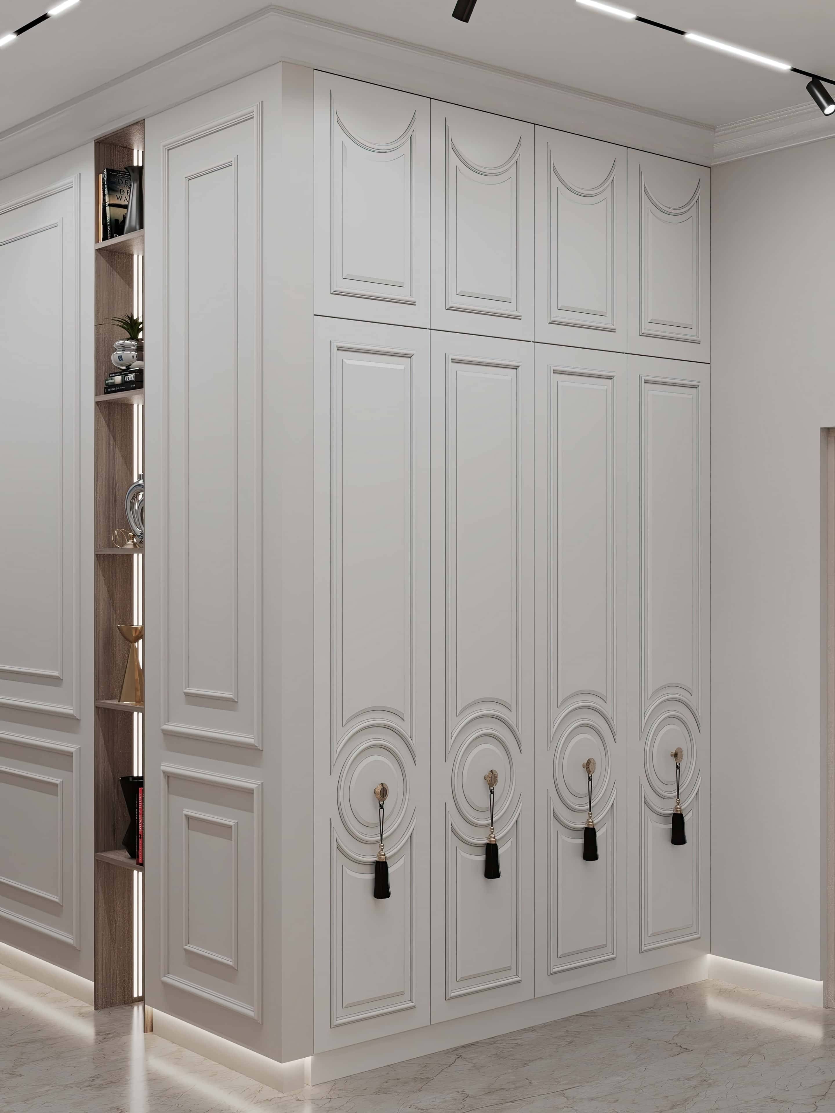 Оформление интерьера прихожей. Фото № 81179.