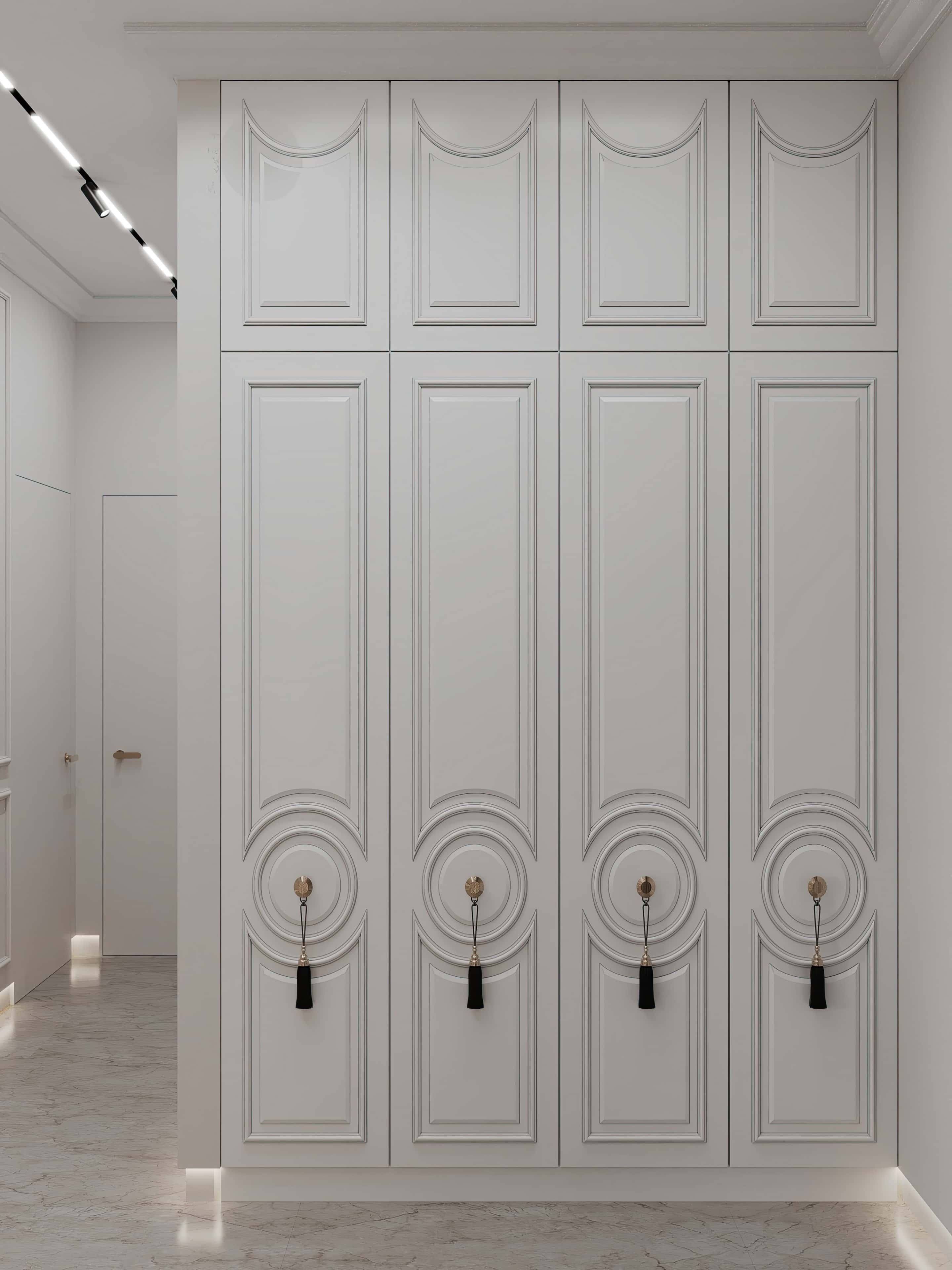 Оформление интерьера прихожей. Фото № 81177.