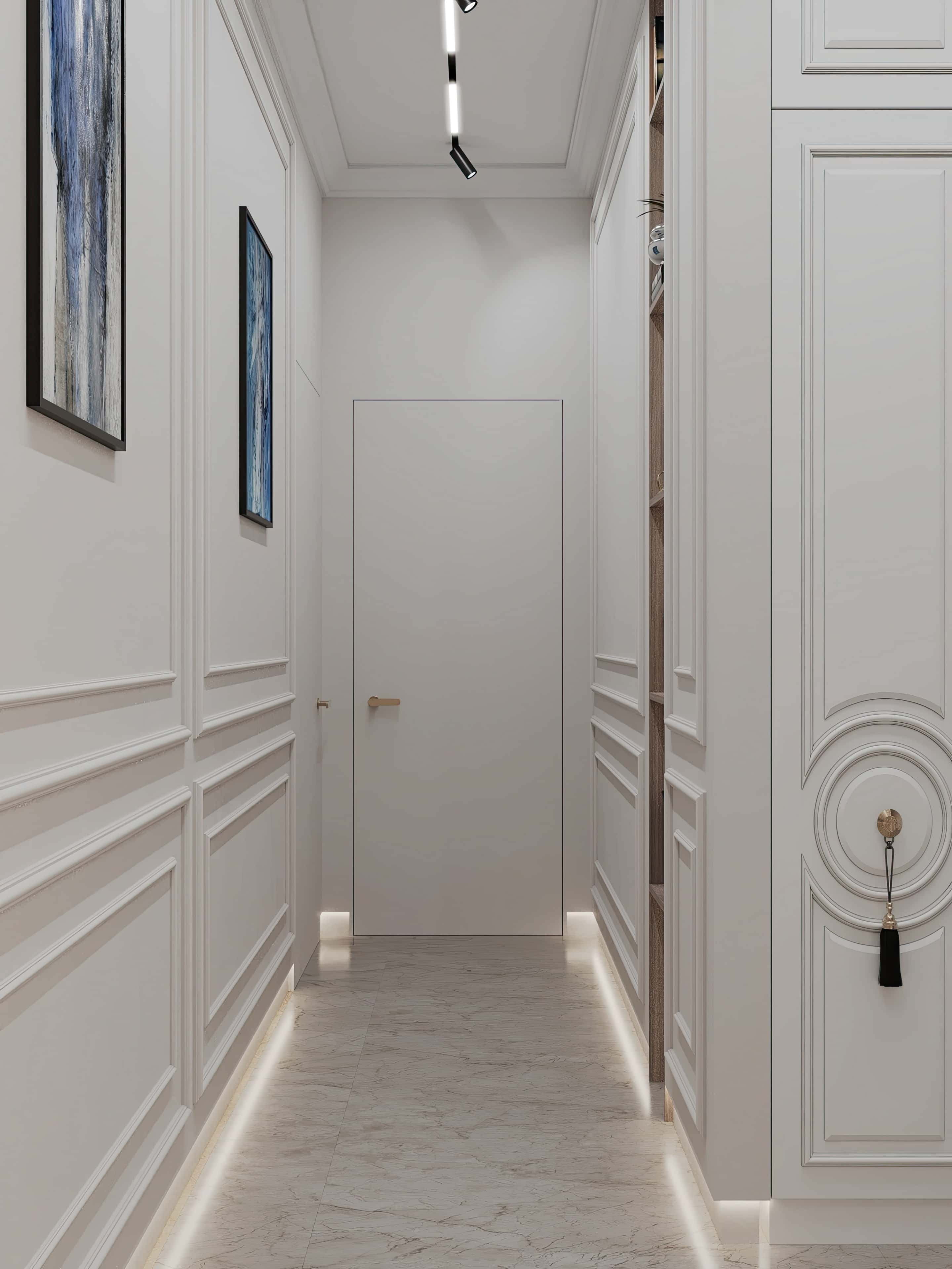 Оформление интерьера прихожей. Фото № 81174.