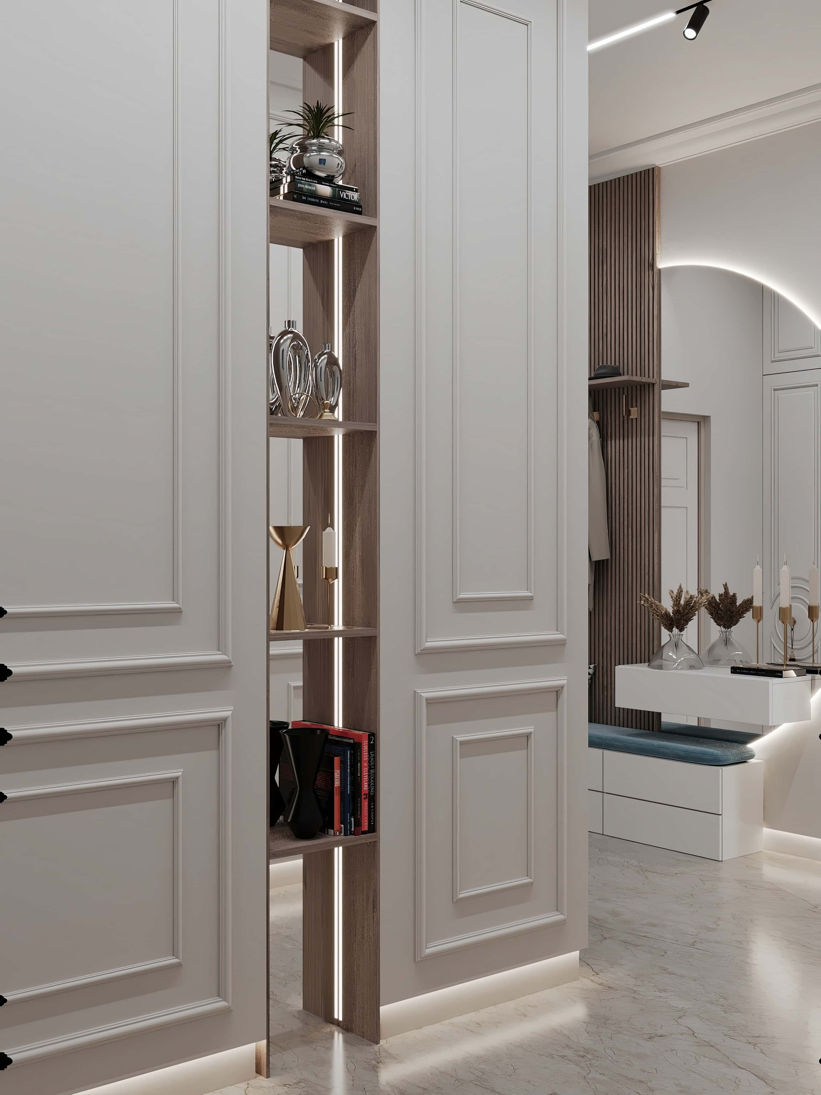 Оформление интерьера прихожей. Фото № 81176.