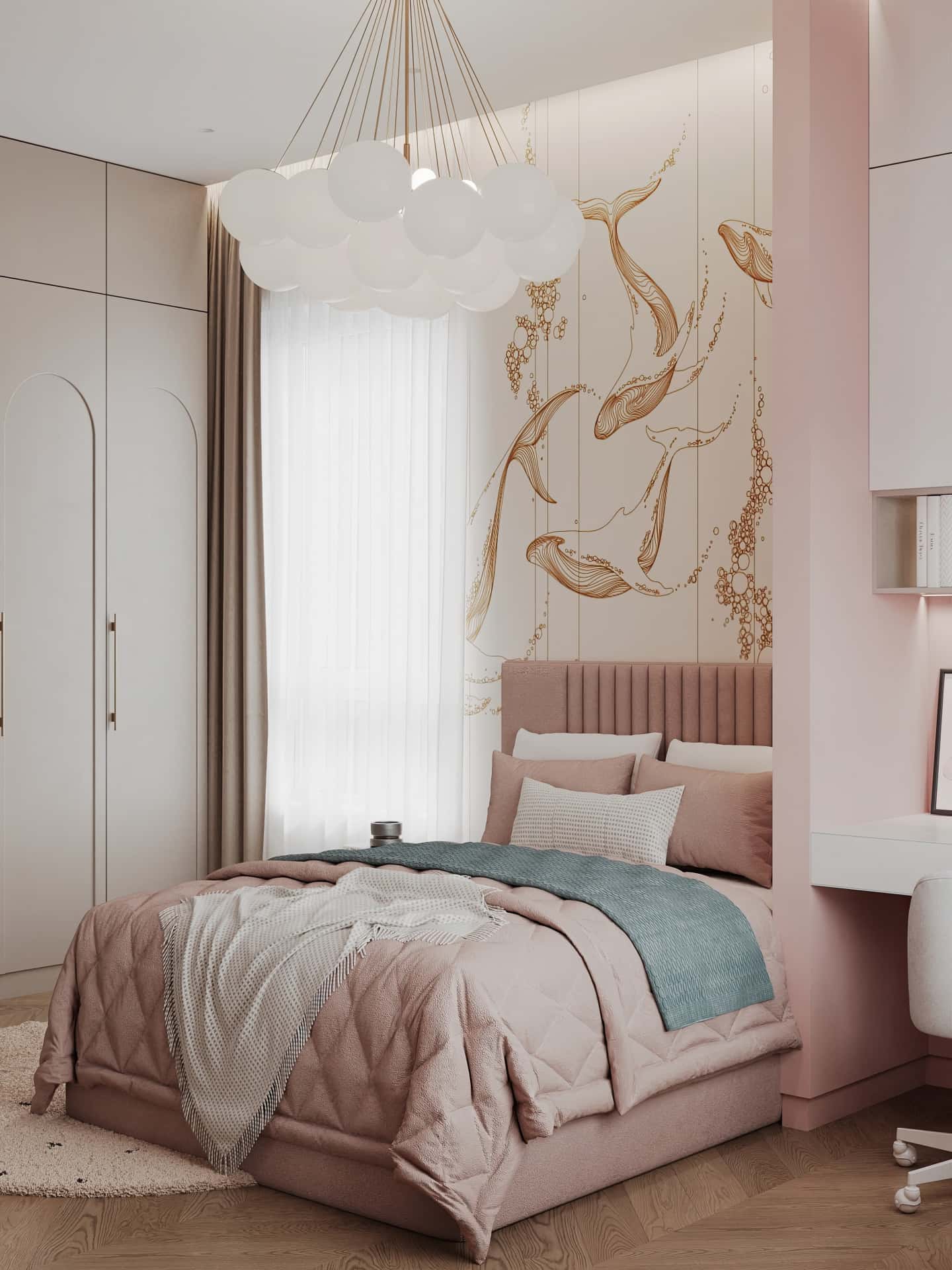 Дизайн и ремонт квартиры в ЖК Вереск — Удобство со вкусом, 88 м2. Детская, фото 1