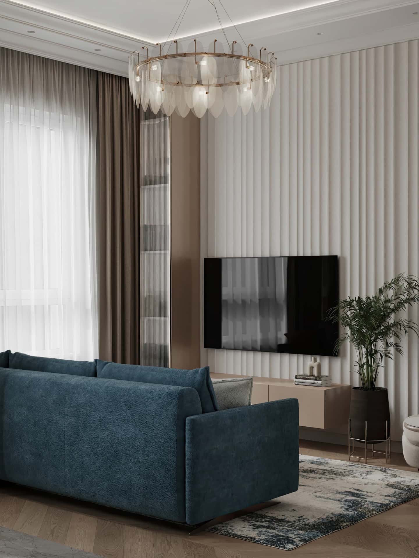 Дизайн и ремонт квартиры в ЖК Вереск — Удобство со вкусом, 88 м2. Кухня-гостиная, фото 5