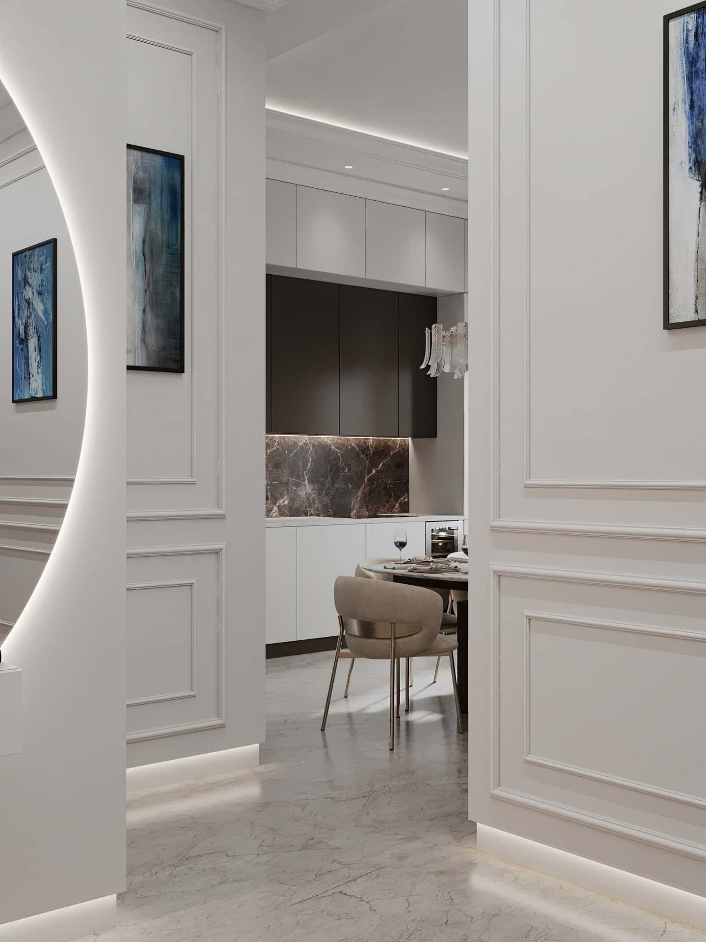 Дизайн и ремонт квартиры в ЖК Вереск — Удобство со вкусом, 88 м2. Прихожая и коридор, фото 8