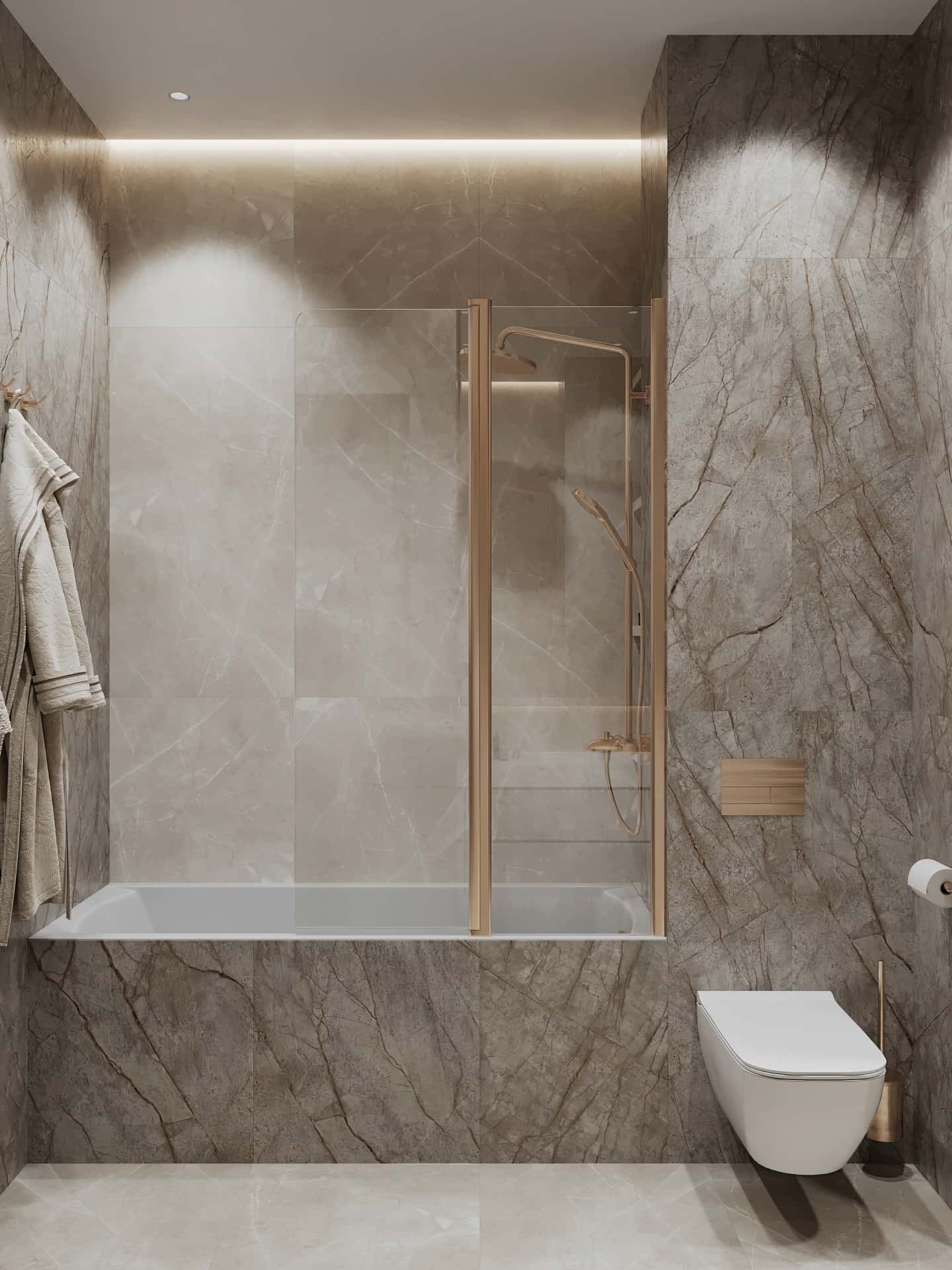 Дизайн и ремонт квартиры в ЖК Вереск — Удобство со вкусом, 88 м2. Санузел, фото 1