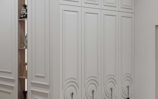 Дизайн и ремонт квартиры в ЖК Вереск в стиле современная классика. Прихожая и коридор, фото 3