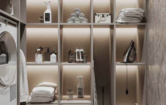 Дизайн и ремонт квартиры в ЖК Вереск в стиле современная классика. Санузел, фото 5