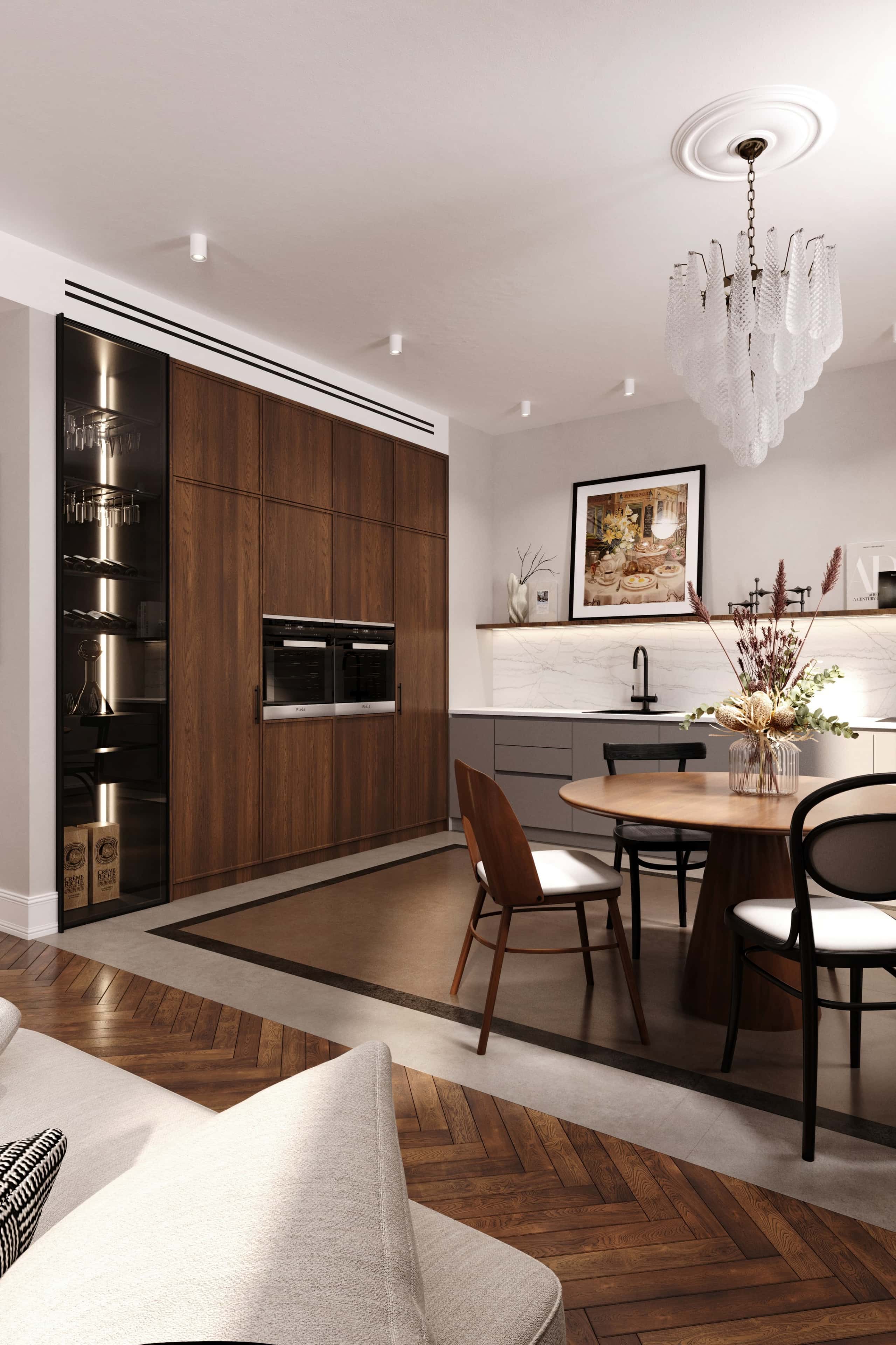 Оформление интерьера выбранных помещений, стилей, цветов. Фото № 80975.