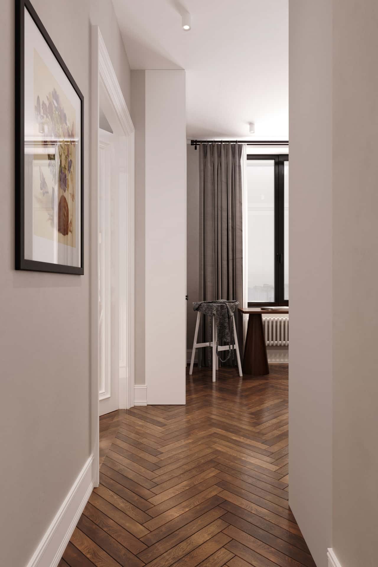 Дизайн и ремонт квартиры в ЖК Врубеля 4 — Дух Монмартра, 101 м2. Мастерская, фото 1