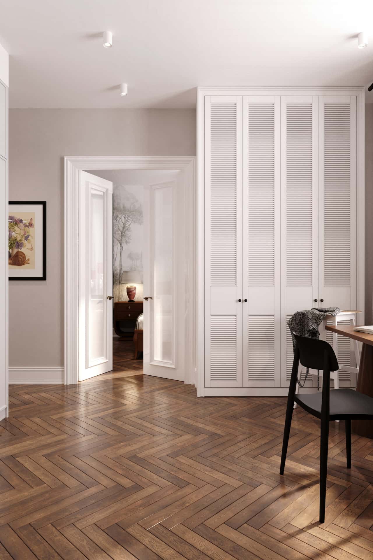 Дизайн и ремонт квартиры в ЖК Врубеля 4 — Дух Монмартра, 101 м2. Мастерская, фото 4