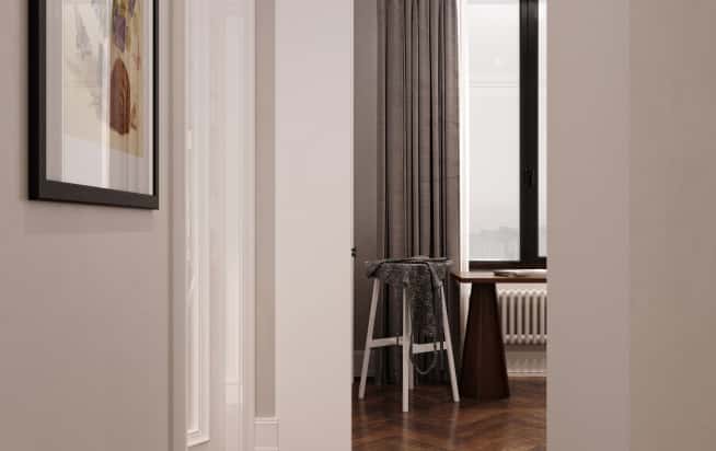 Дизайн и ремонт квартиры в ЖК Врубеля 4 в стиле французская классика. Мастерская, фото 1