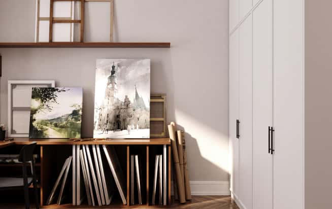 Дизайн и ремонт квартиры в ЖК Врубеля 4 в стиле французская классика. Мастерская, фото 2