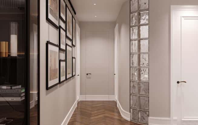 Дизайн и ремонт квартиры в ЖК Врубеля 4 в стиле французская классика. Прихожая, фото 5