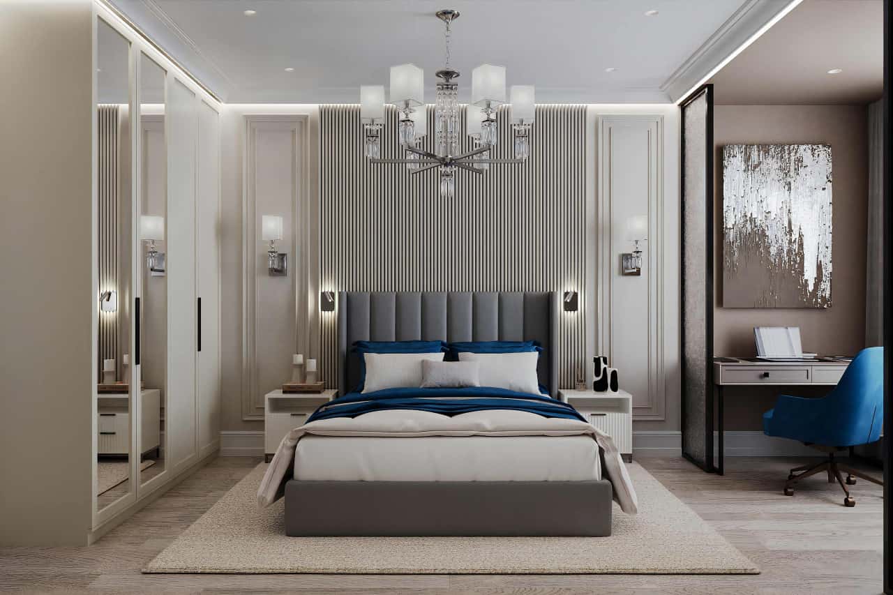 Серебро в спальне