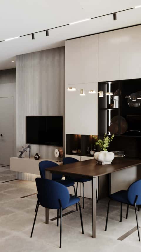 Дизайн и ремонт квартиры в ЖК «Зиларт» — Разноцветный минимализм