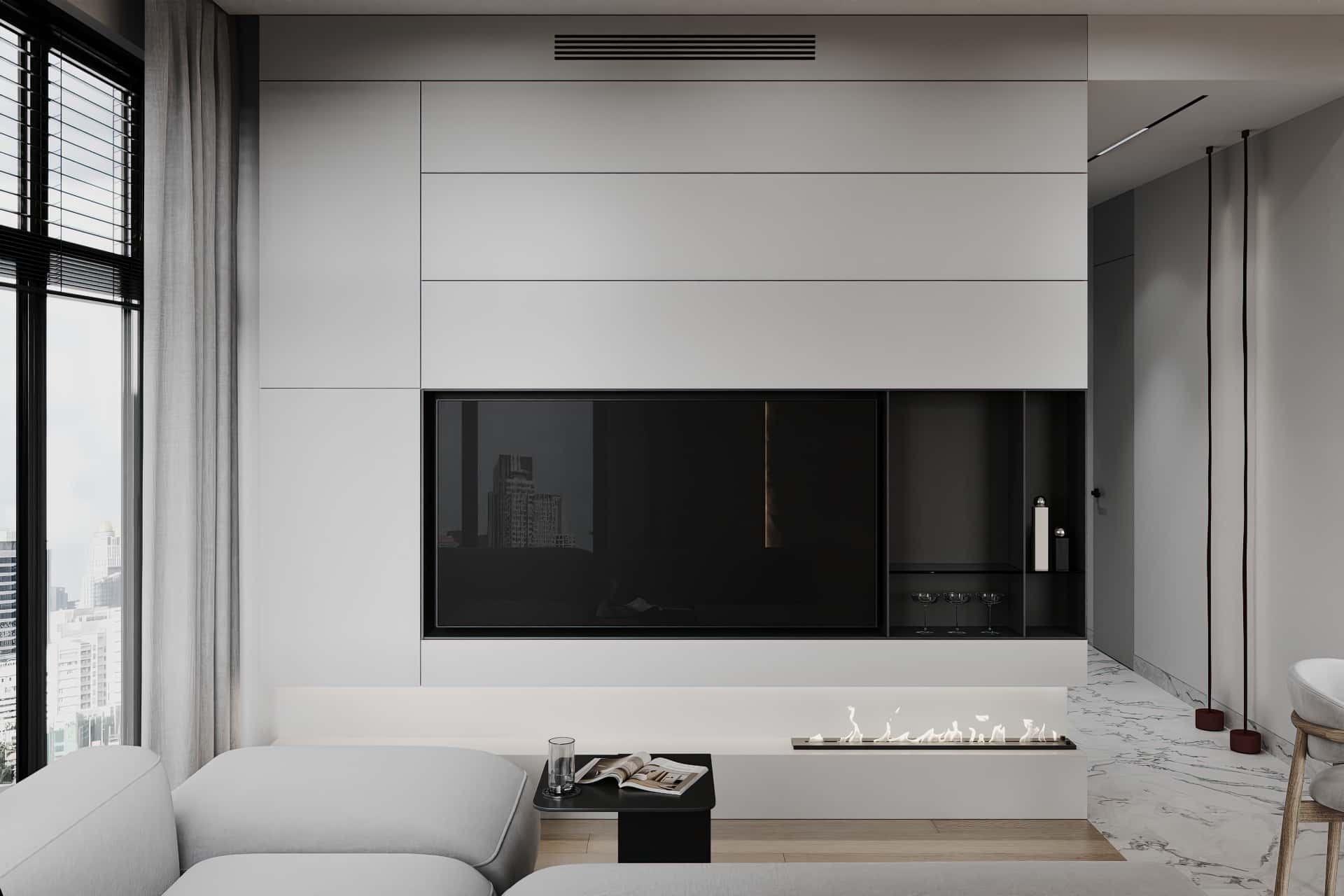 Дизайн и ремонт квартиры в ЖК Зорге 9 — Гармония перемен, 66 м2. Кухня-гостиная, фото 15