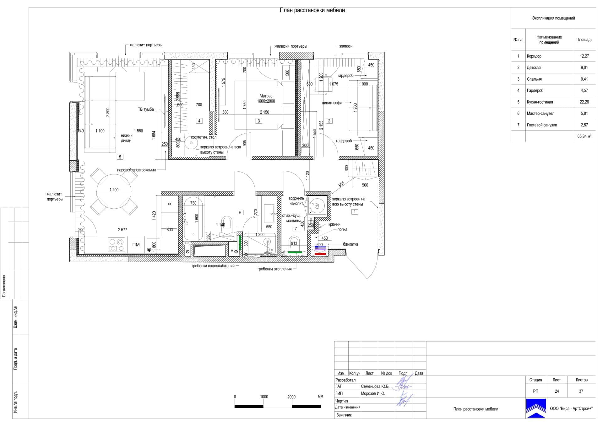 Дизайн и ремонт квартиры в ЖК Зорге 9 — Гармония перемен, 66 м2. Планировка, фото 1