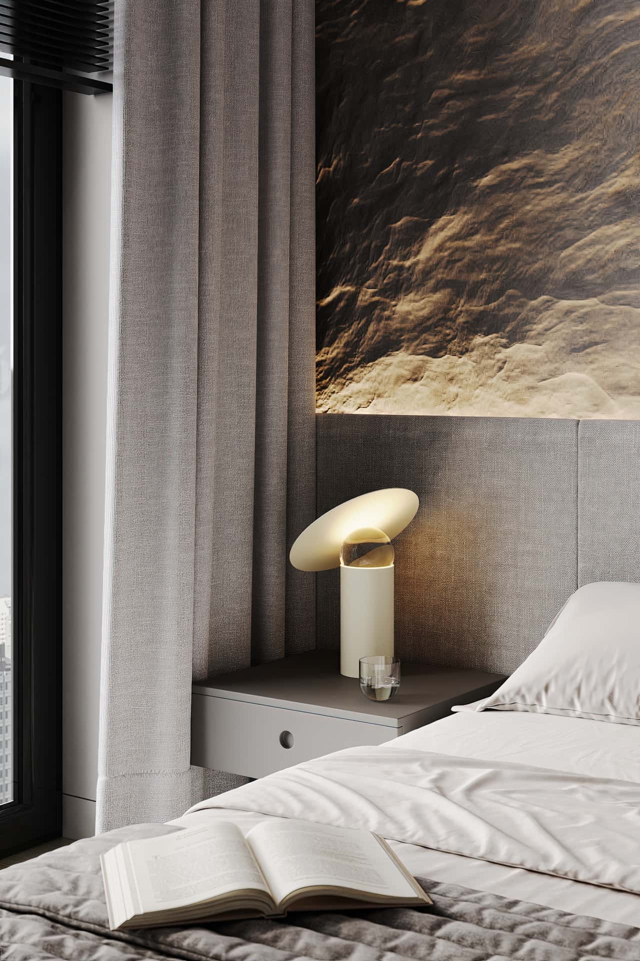 Дизайн и ремонт квартиры в ЖК Зорге 9 — Гармония перемен, 66 м2. Спальня, фото 4