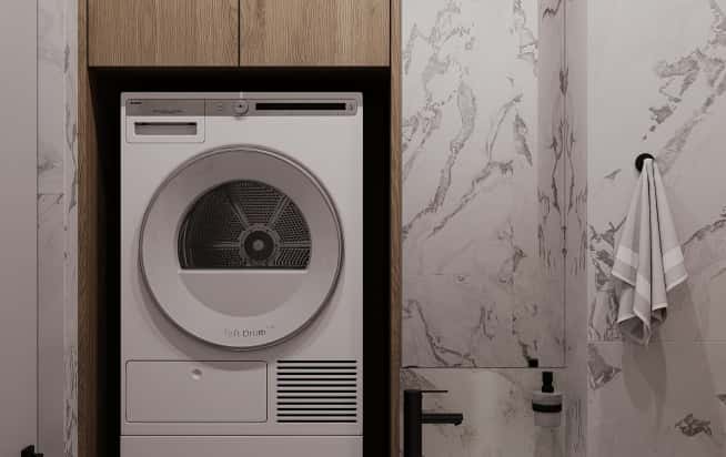 Дизайн и ремонт квартиры в ЖК Зорге 9 в стиле минимализм. Гостевой санузел, фото 1