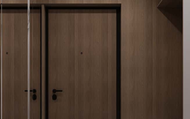 Дизайн и ремонт квартиры в ЖК Зорге 9 в стиле минимализм. Прихожая и коридор, фото 4