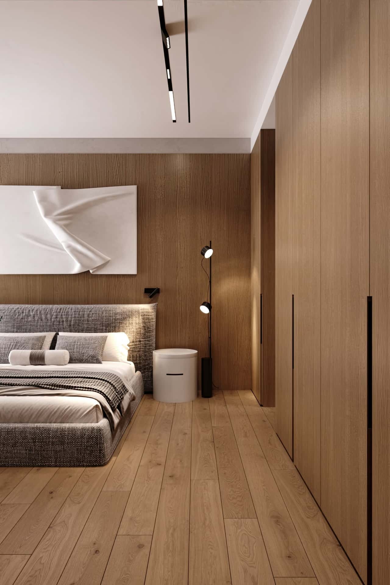 Дизайн и ремонт квартиры ЖК Eniteo — Элегантный оазис, 115 м2. Спальня, фото 1