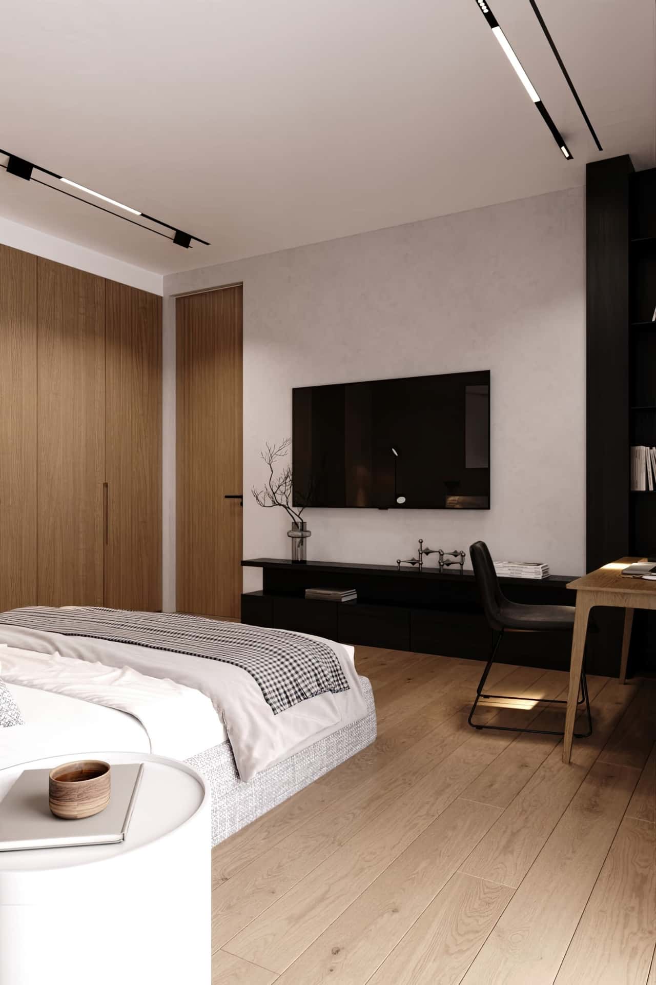 Дизайн и ремонт квартиры ЖК Eniteo — Элегантный оазис, 115 м2. Спальня, фото 4