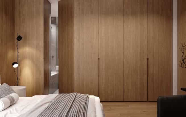 Дизайн и ремонт квартиры ЖК Eniteo в стиле современный. Спальня, фото 5