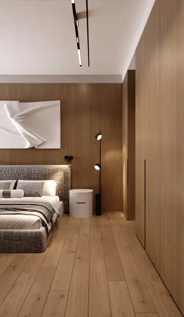 Дизайн и ремонт квартиры ЖК Eniteo в стиле современный. Спальня, фото 1