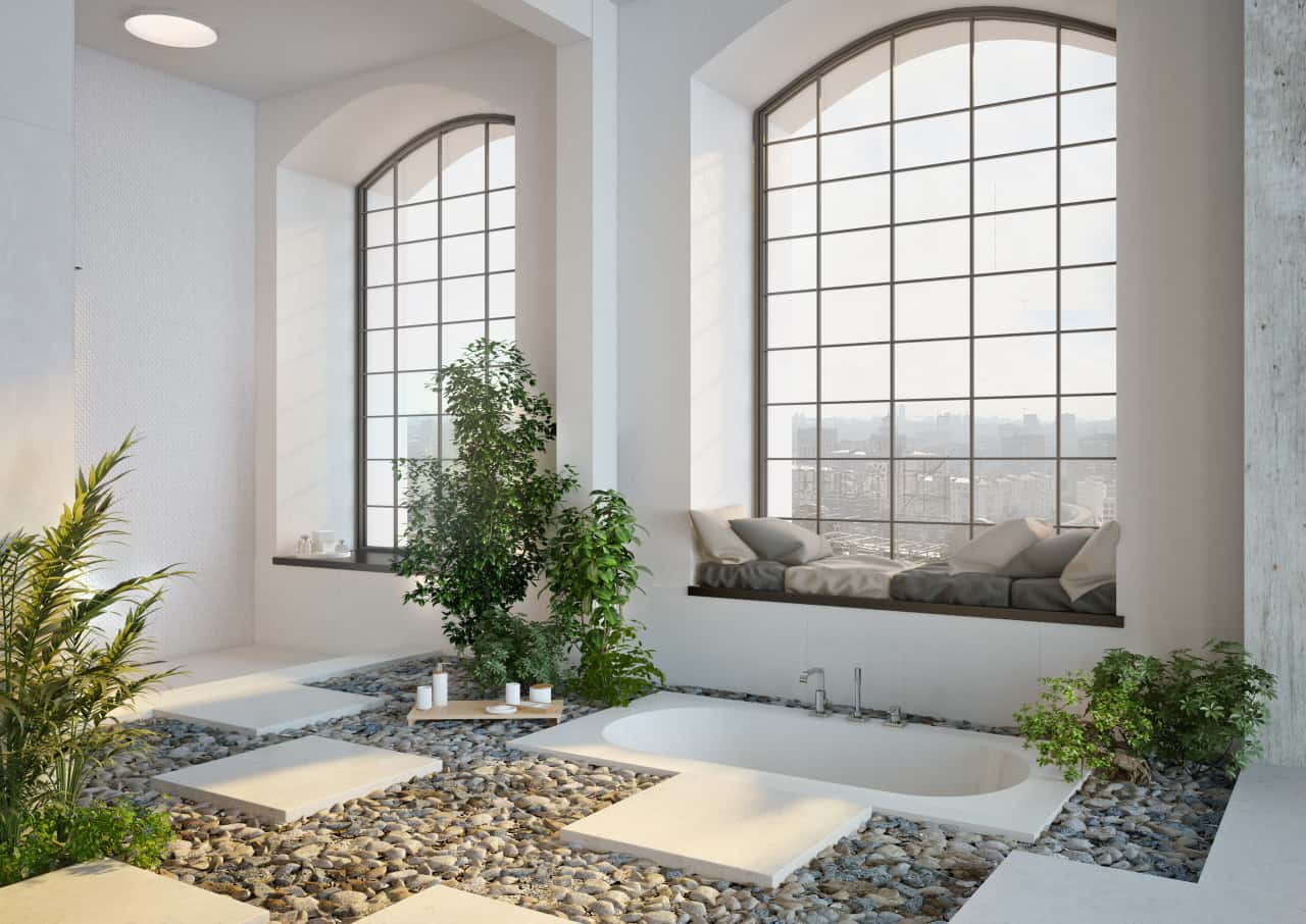 Оригинальный пол в ванной