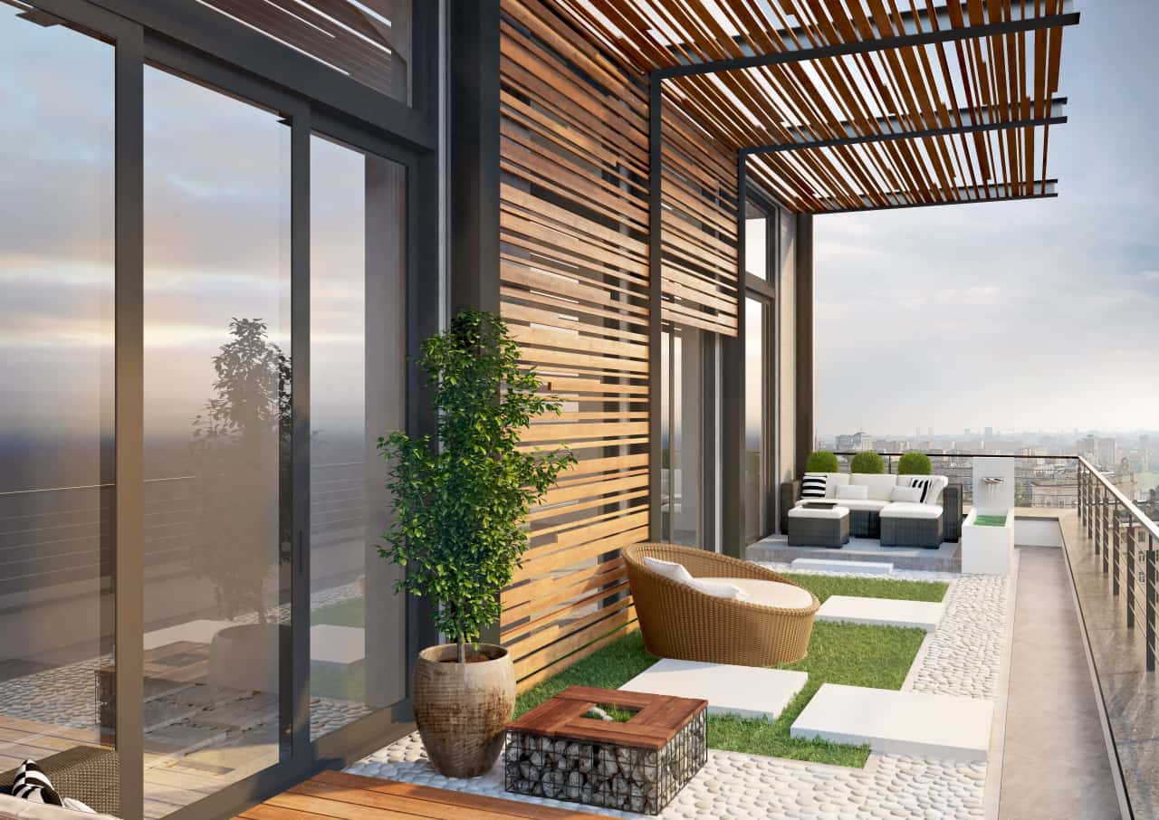 Терраса в пентхаусе