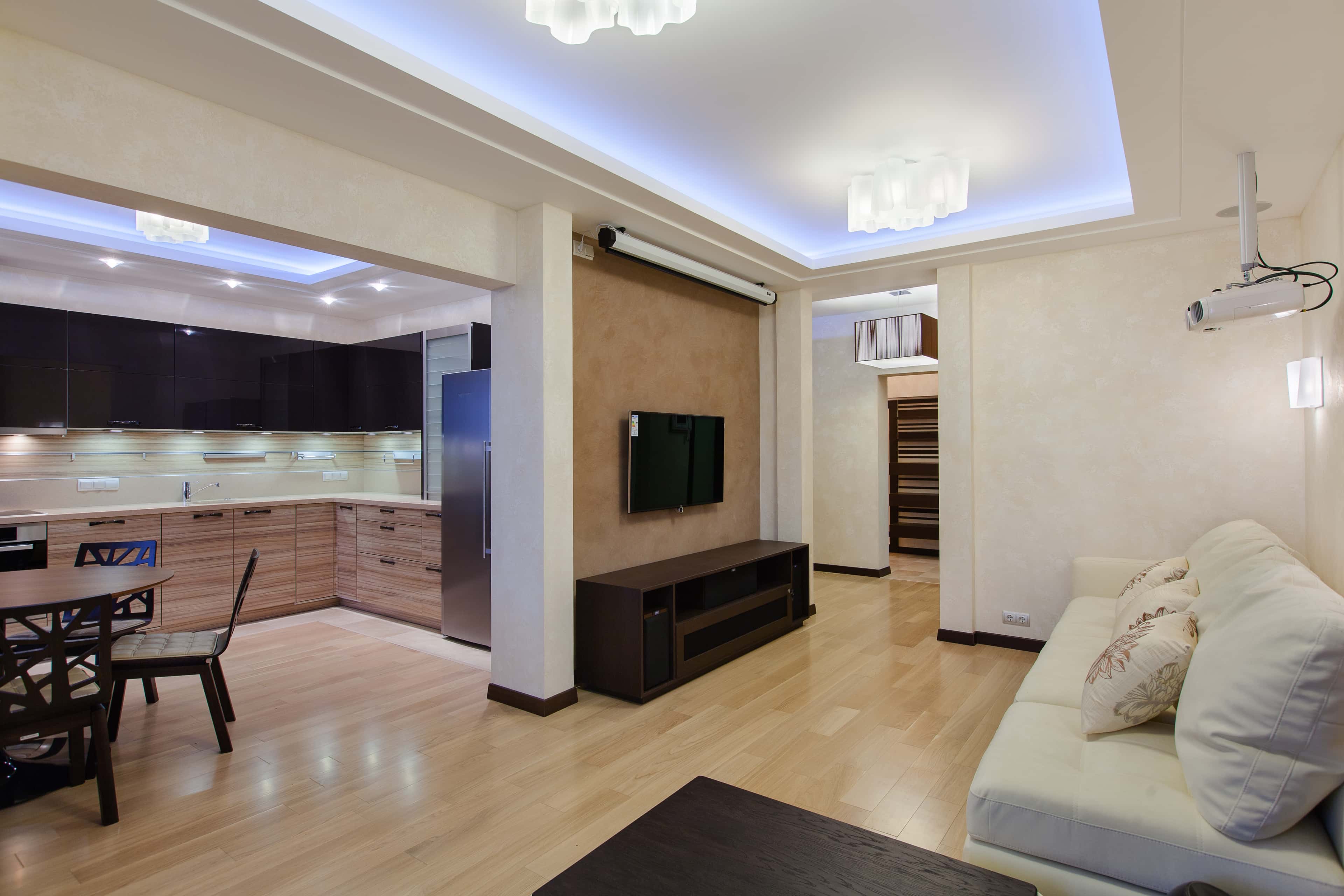 Оформление интерьера гостиной. Фото № 41739.