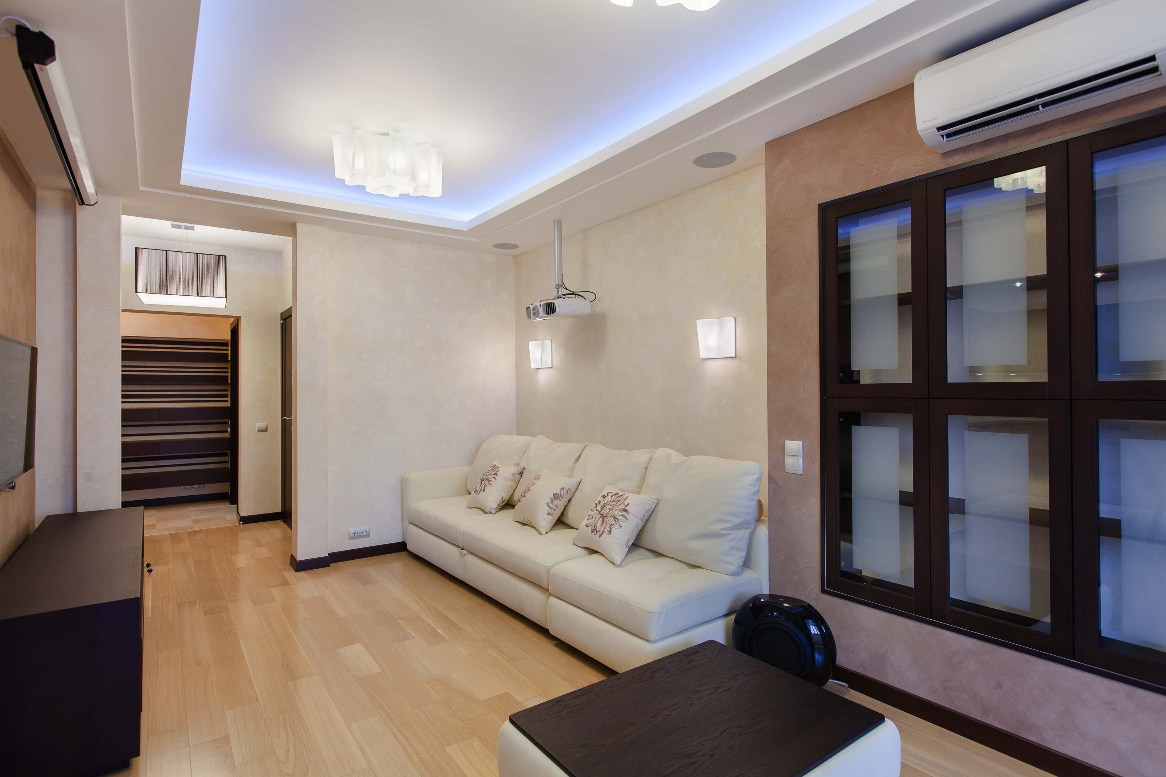 Оформление интерьера гостиной. Фото № 41740.