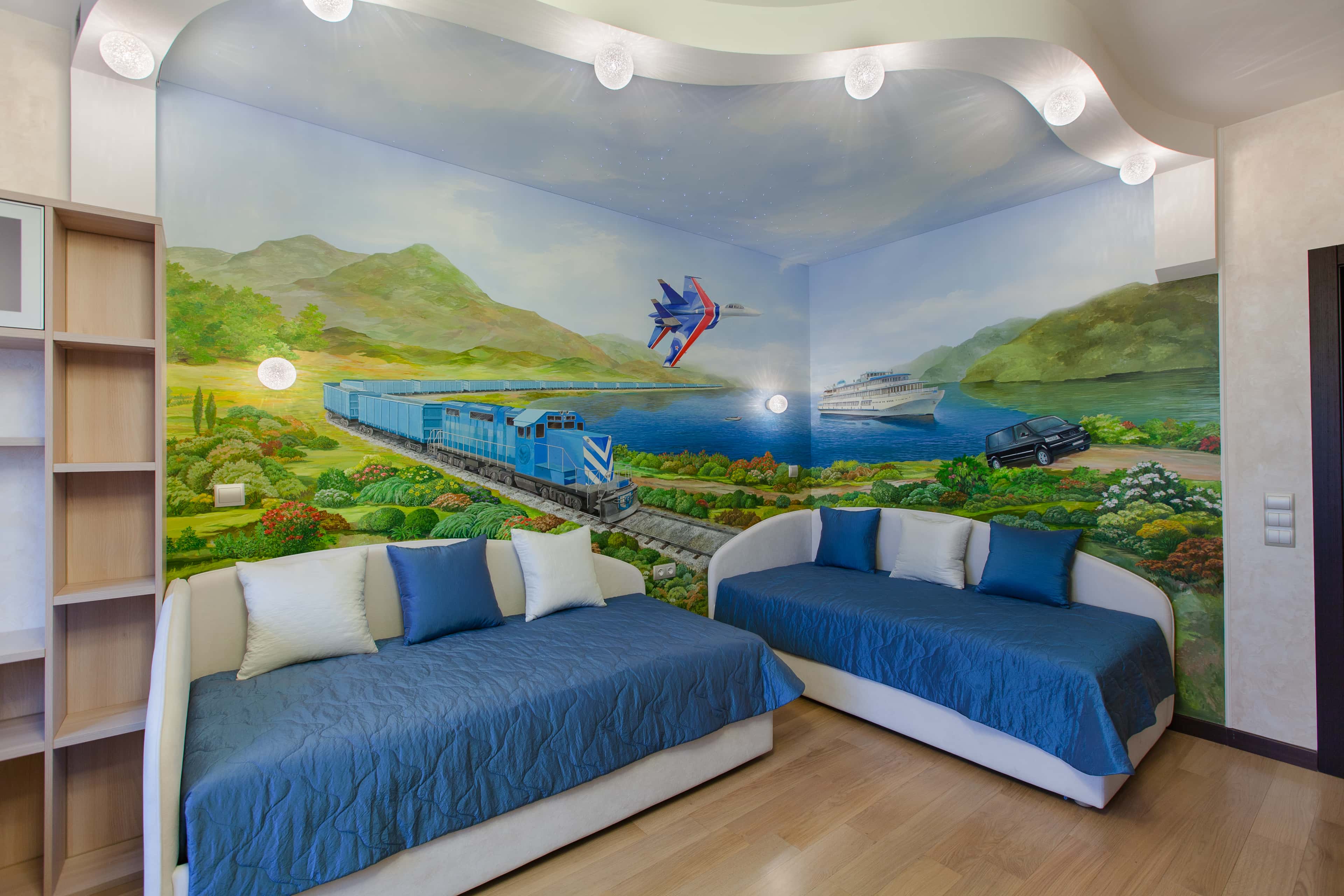 Оформление интерьера детской. Фото № 41711.