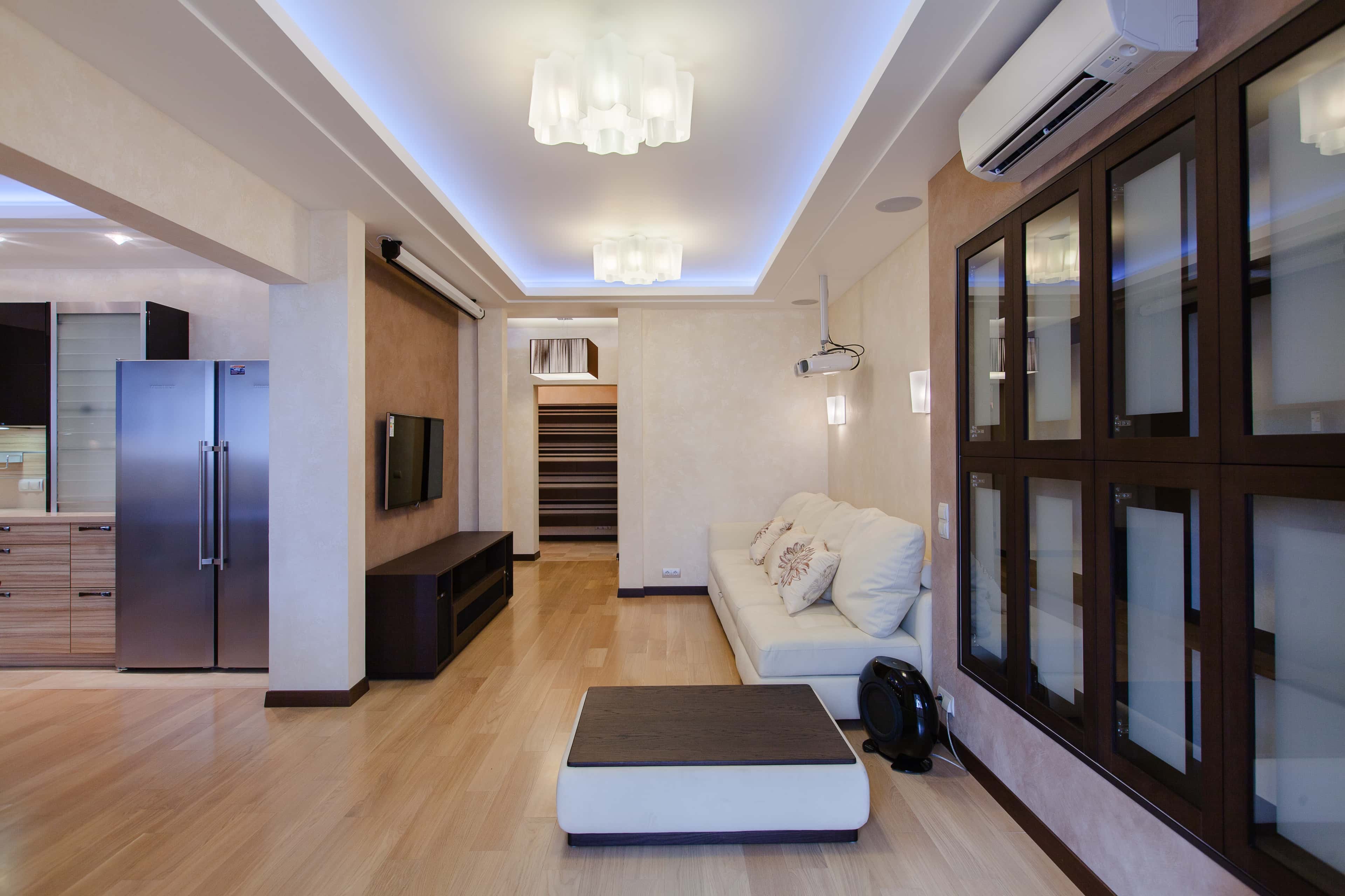 Оформление интерьера гостиной. Фото № 41737.