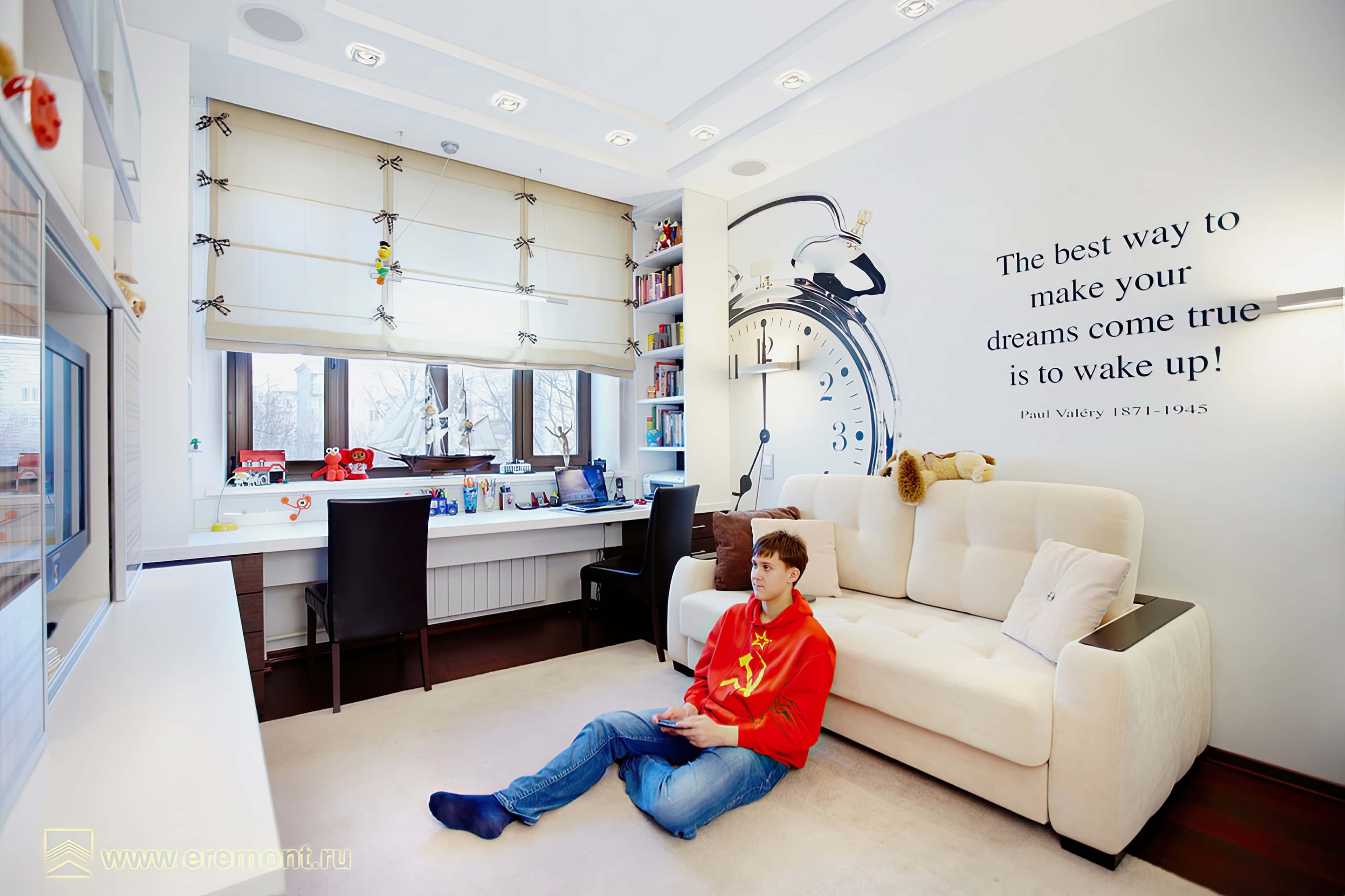 Оформление интерьера детской. Фото № 31400.