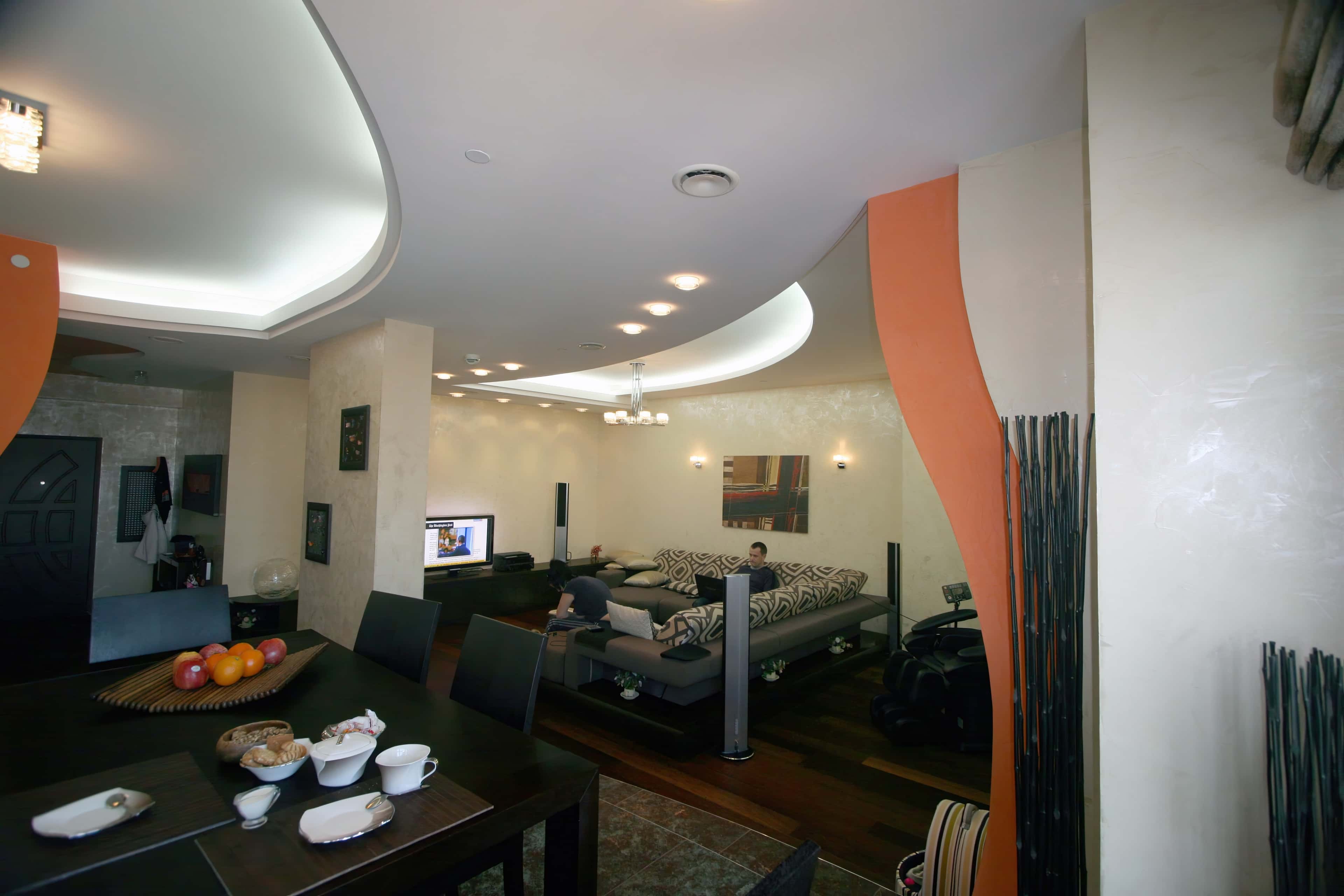 Оформление интерьера гостиной. Фото № 31445.