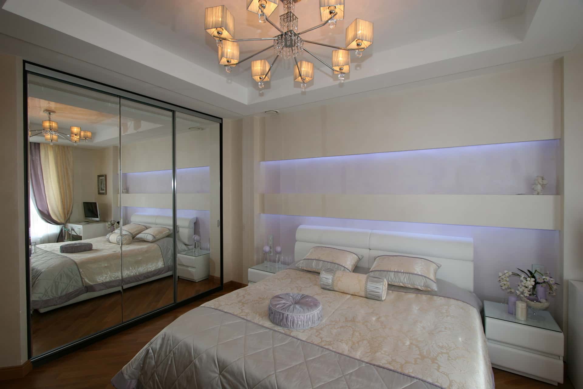Ремонт квартиры в комплексе Wellton Park, 124 м2. Спальня, фото 1