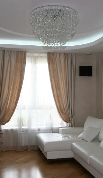 Ремонт квартиры в комплексе Wellton Park в стиле современный. Гостиная-кухня, фото 1