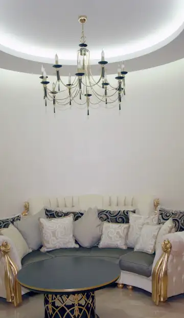 Дизайн и ремонт квартиры в ЖК «Ближняя дача» в стиле эклектика. Гостиная, фото 9